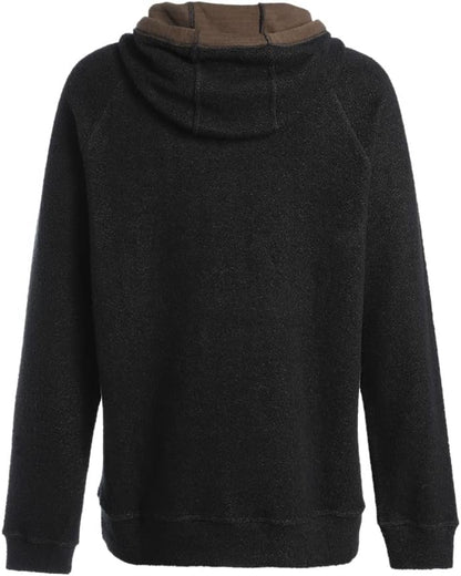 OTIC Men'S Casual Hoodies Thermal Long Sleeve Drawstring Pullover Hooded Sweatshirt With Pocket