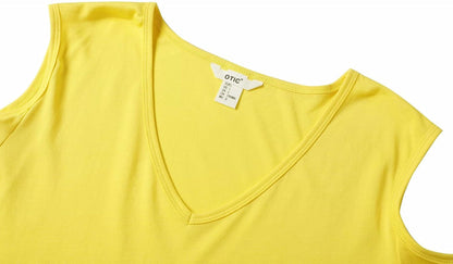 Women's V-Neck Cold Shoulder Short Sleeve Summer Magic Casual Super Soft and Comfortable Top Tee Modal/Viscose Blend
